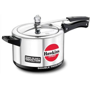 image:imageHawkins Aluminium 65 Litre Hevibase Pressure Cooker Induction Inner Lid Cooker Silver Ih6553 Quarts