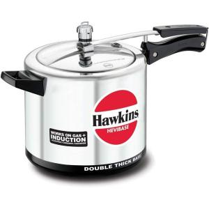 image:imageHawkins Aluminium 65 Litre Hevibase Pressure Cooker Induction Inner Lid Cooker Silver Ih6569 Quarts