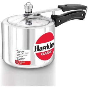 image:imageHawkins Aluminium 8 Litre Classic Pressure Cooker Tall Design Inner Lid Cooker Big Cooker Silver Cl8T32 Quarts