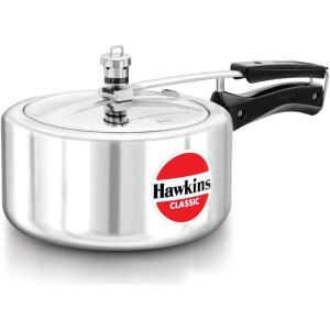 image:imageHawkins Aluminium 8 Litre Classic Pressure Cooker Tall Design Inner Lid Cooker Big Cooker Silver Cl8T37 Quarts