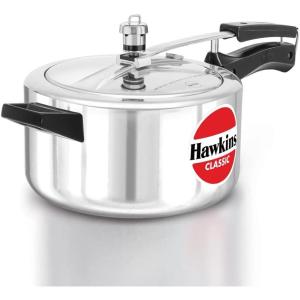 image:imageHawkins Aluminium 8 Litre Classic Pressure Cooker Tall Design Inner Lid Cooker Big Cooker Silver Cl8T42 Quarts