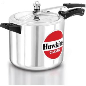 image:imageHawkins Aluminium 8 Litre Classic Pressure Cooker Tall Design Inner Lid Cooker Big Cooker Silver Cl8T69 Quarts