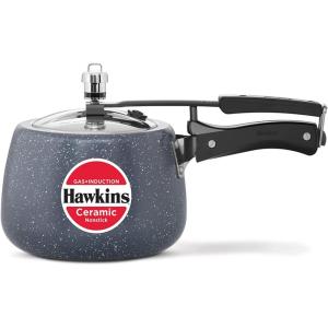 image:imageHawkins Ceramic Nonstick Pressure Cooker Induction Inner Lid Cooker Granite Contura shaped Cooker Best Cooker Blue ICC30 3 Litre