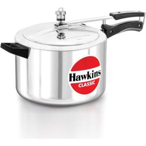 image:imageHawkins Classic 8 Litre Aluminium Inner Lid Pressure Cooker Wide Design Pan Cooker Big Cooker Silver CL8W