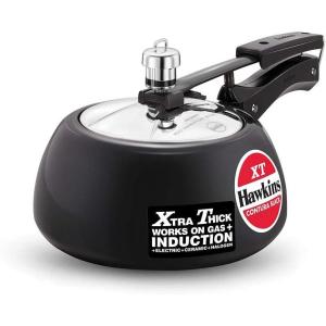 image:imageHawkins Contura Black XT Pressure Cooker Hard Anodised Inner Lid Cooker Small Induction Cooker Handi Cooker Black CXT20 2 LitreBlack
