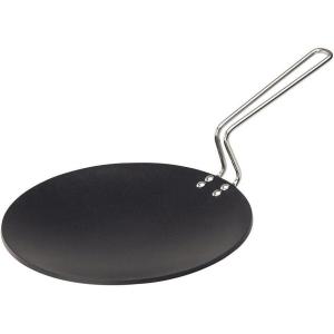 image:imageHawkins Futura 26 cm Tava Non Stick Tawa with Stainless Steel Handle Black NT2610 Inch 488mm Thick