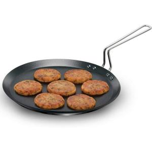 image:imageHawkins Futura Induction Compatible Nonstick Flat Tava 30 cm 488 mm Black