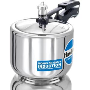 image:imageHawkins Pressure Cooker Stainless Steel Inner Lid Cooker Tall Design Cooker Induction Cooker Silver Hss3T 3 Liter 3 Litre