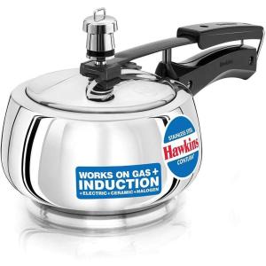 image:imageHawkins Stainless Steel Contura Induction Compatible Inner Lid Pressure Cooker 15 Litre Silver SSC15