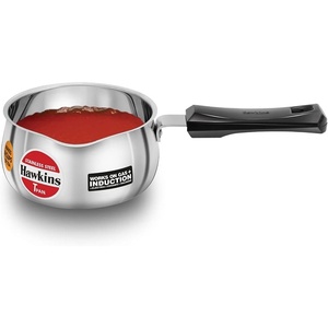 image:imageHawkins Tpan Stainless Steel Tea Pan Induction Sauce Pan Chai Pan Small Pan Silver SST10 1 Litre