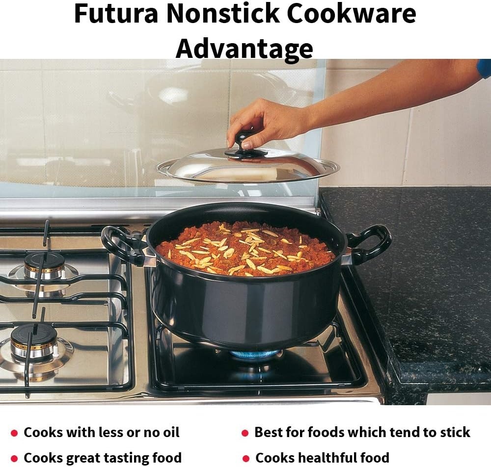 image:imageFutura Induction Future Nonstick Induction Base Stewpot with Steel Lid 3 L Small Black