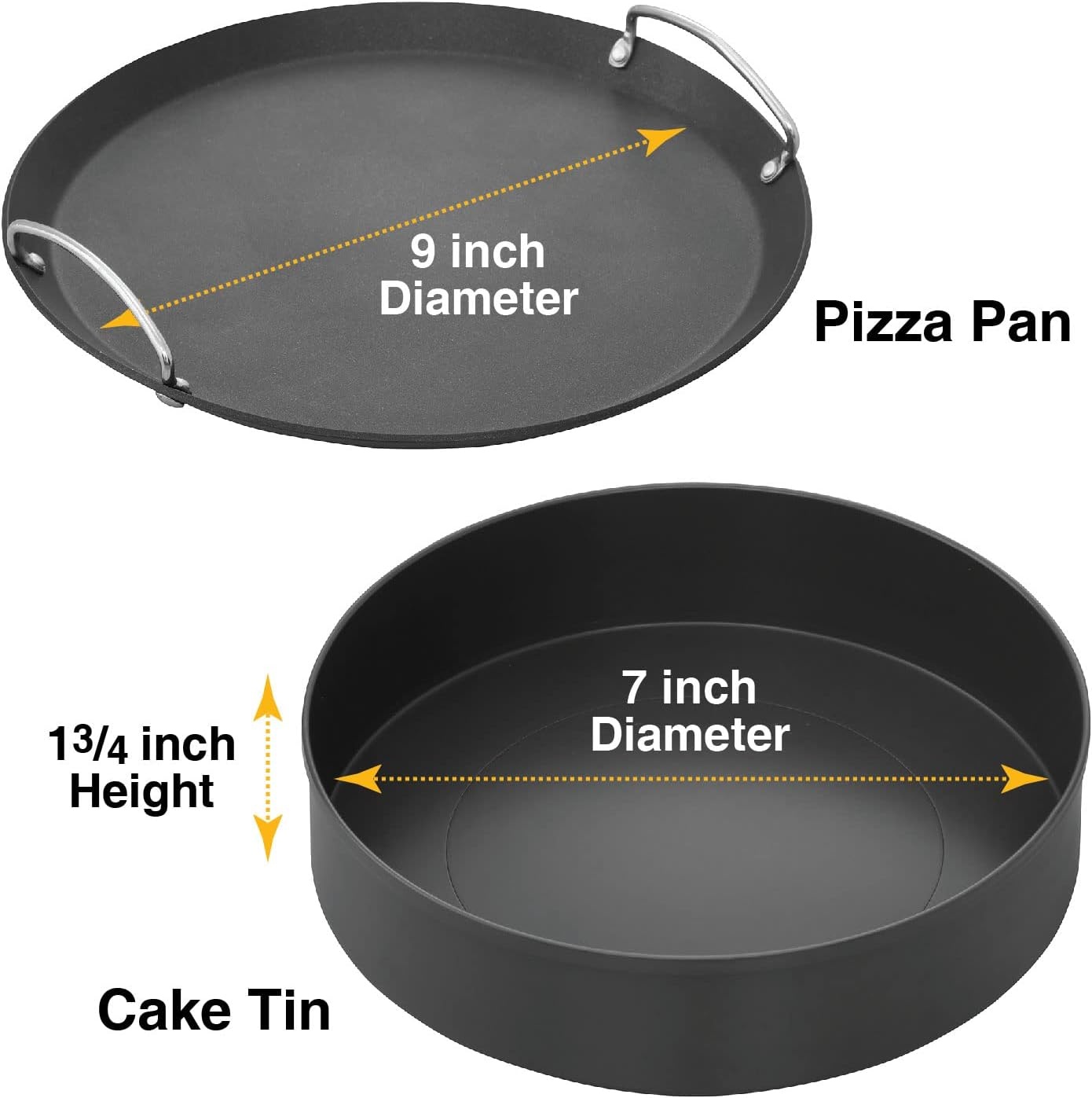 image:imageHAWKINS Diecast 30 cm Nonstick Pizza Maker and Cake Baker with Glass Lid Gas Oven Pizza Oven Toaster Griller Tandoor Barbecue Cake Baking Pan Red Pizza