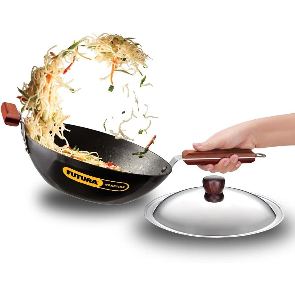 image:imageFUTURA INW30S 3 L NonStick Induction Stir Fry Wok Medium Black