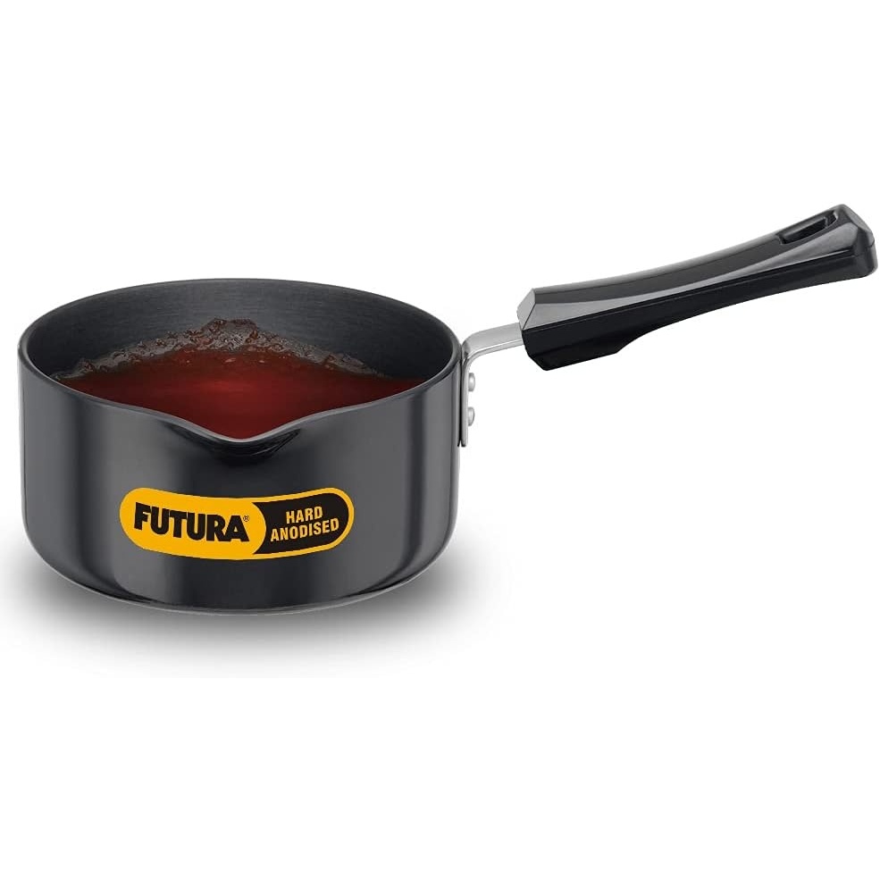 image:imageHawkins Futura 15 Litre Saucepan Hard Anodised Sauce Pan Induction Saucepan Small Sauce Pan Black IAS15