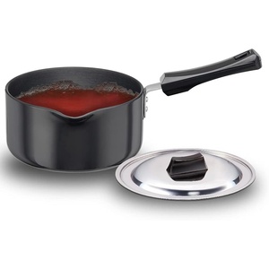 image:imageFutura Induction Hard Anodised Induction Base Sauce Pan with Steel Lid and EzeePour Spout 2 L Small Black