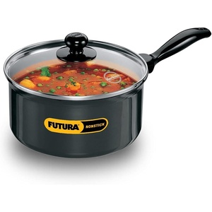 image:imageFutura Non Stick 8Inch Sauce Pan with Glass Lid 30Liter