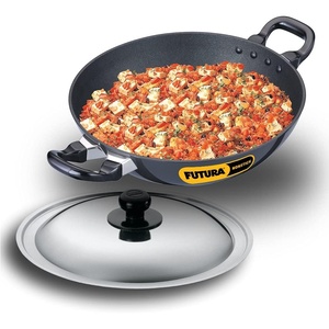 image:imageHAWKINS Futura Nonstick Kadhai 4 L 30 cm 325 mm with SS lid25 Liter